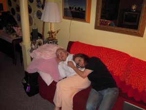 Photograph of blogger and her mom